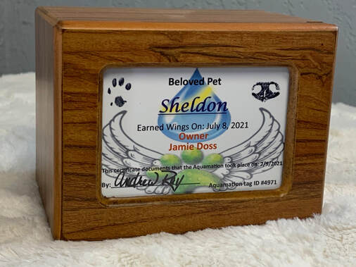 Wooden Pet Urns in Moore OK at Heavenly Pets Oklahoma